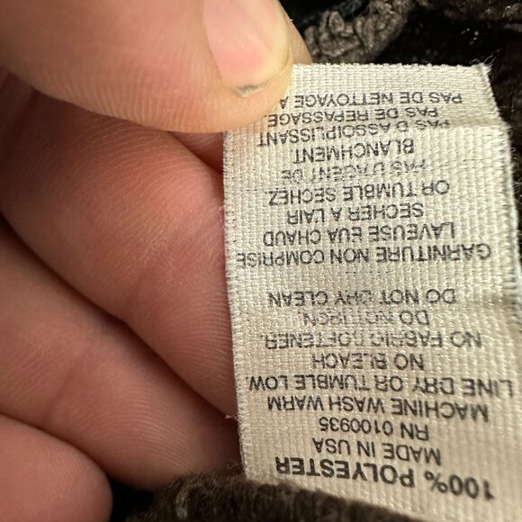 Black Diamond Brown Sherpa Fleece Jacket Zip Front Pockets Womens Size Large USA - Picture 4 of 10